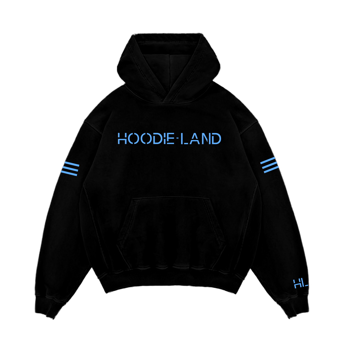 HL OFFICIAL HOODIE - BLACK/CAROLINA BLUE