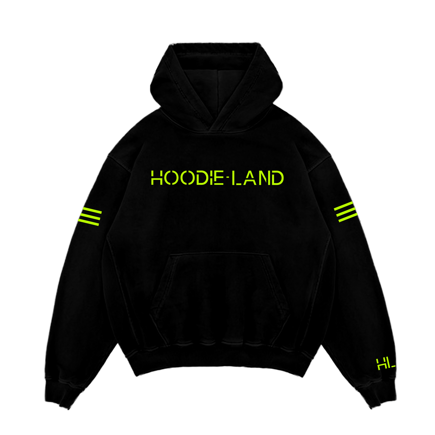 HL OFFICIAL HOODIE - BLACK/HIGHLIGHTER