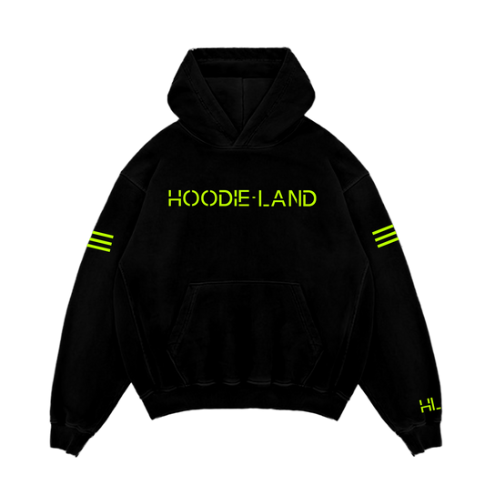 HL OFFICIAL HOODIE - BLACK/HIGHLIGHTER